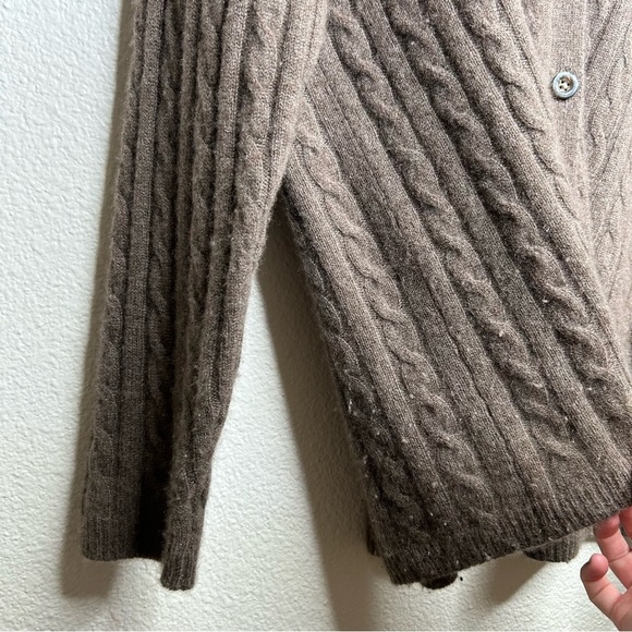 Reformation Giusta Oversized Cashmere Cardigan sweater brown small - Picture 2 of 10